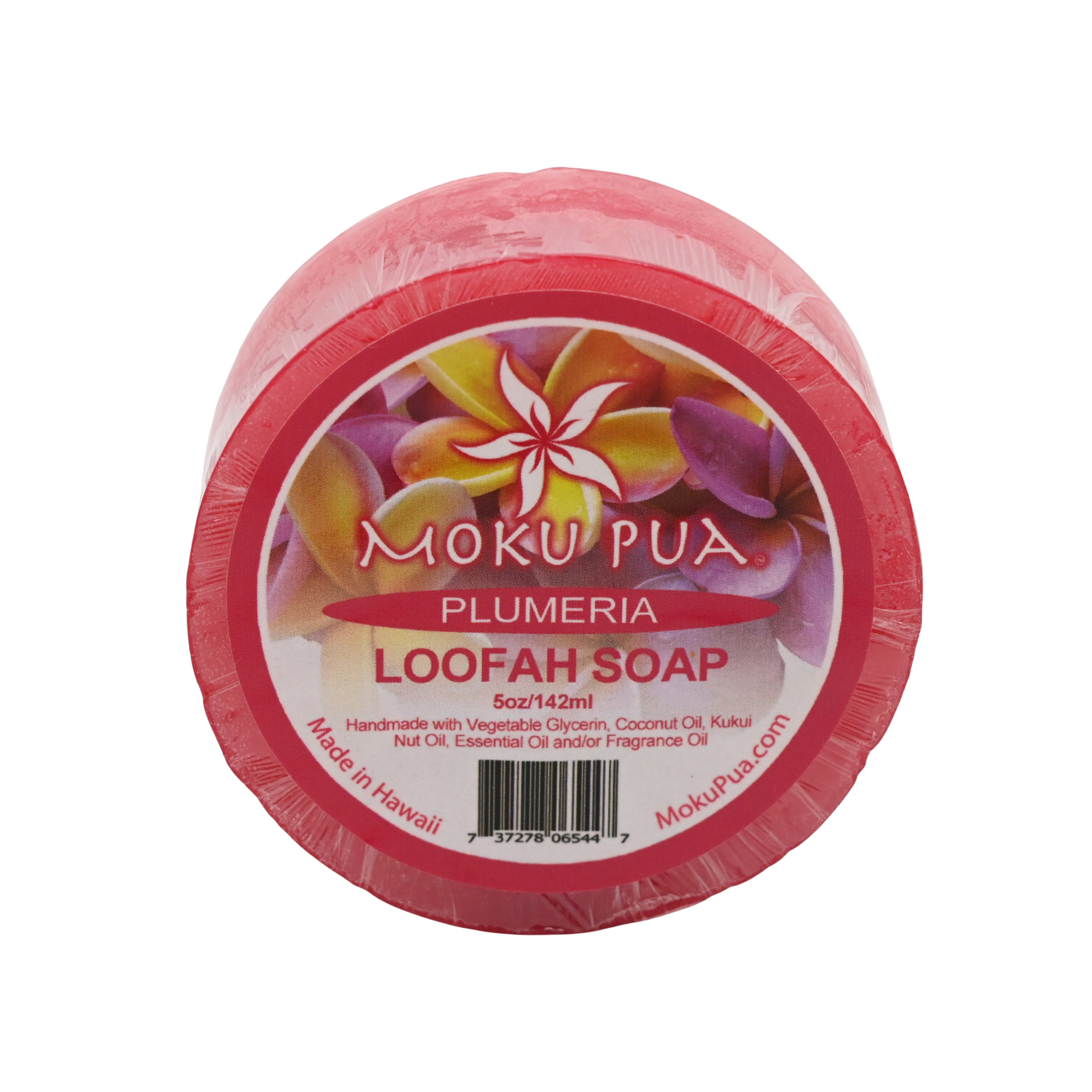 plumeria loofah soap