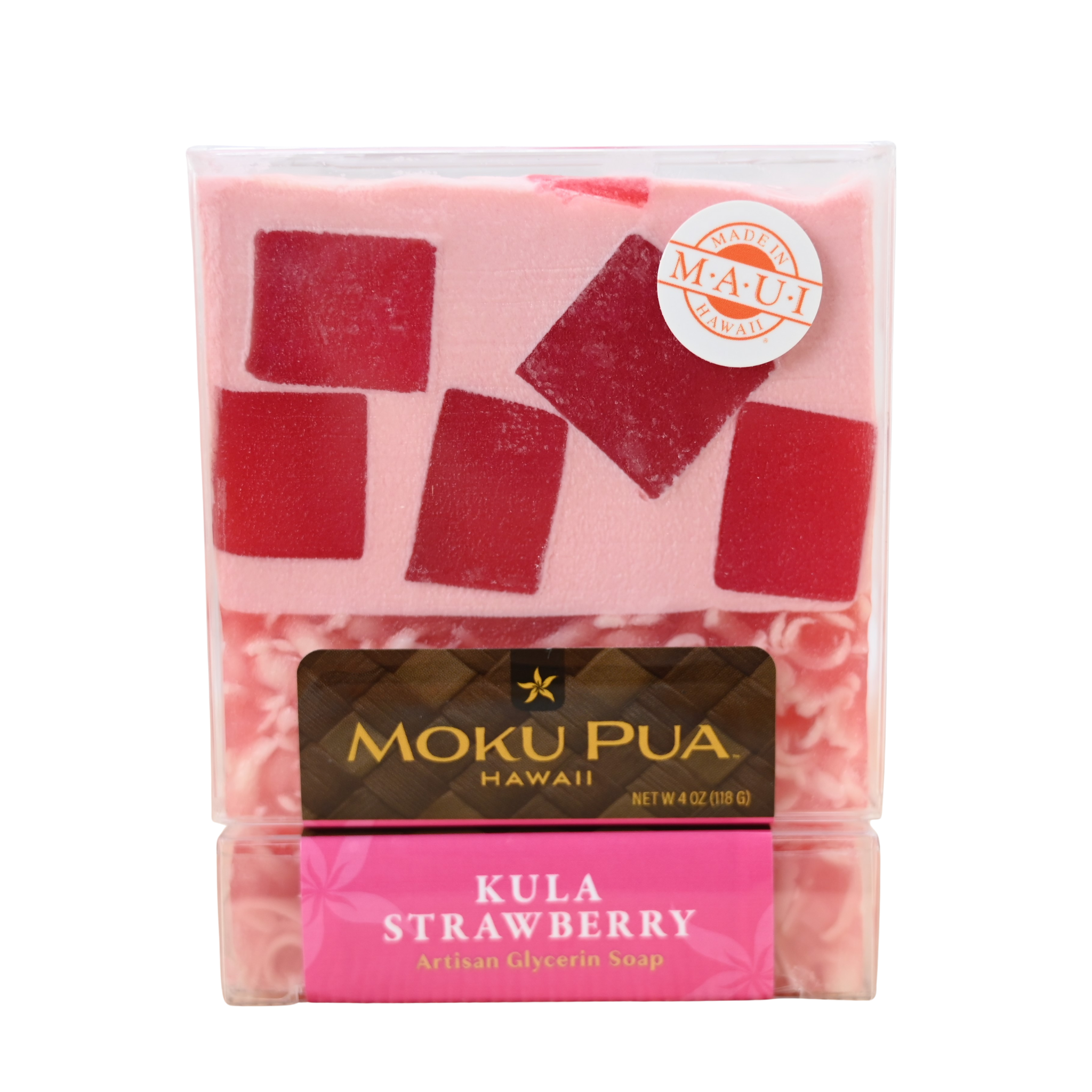 strawberry natural soap