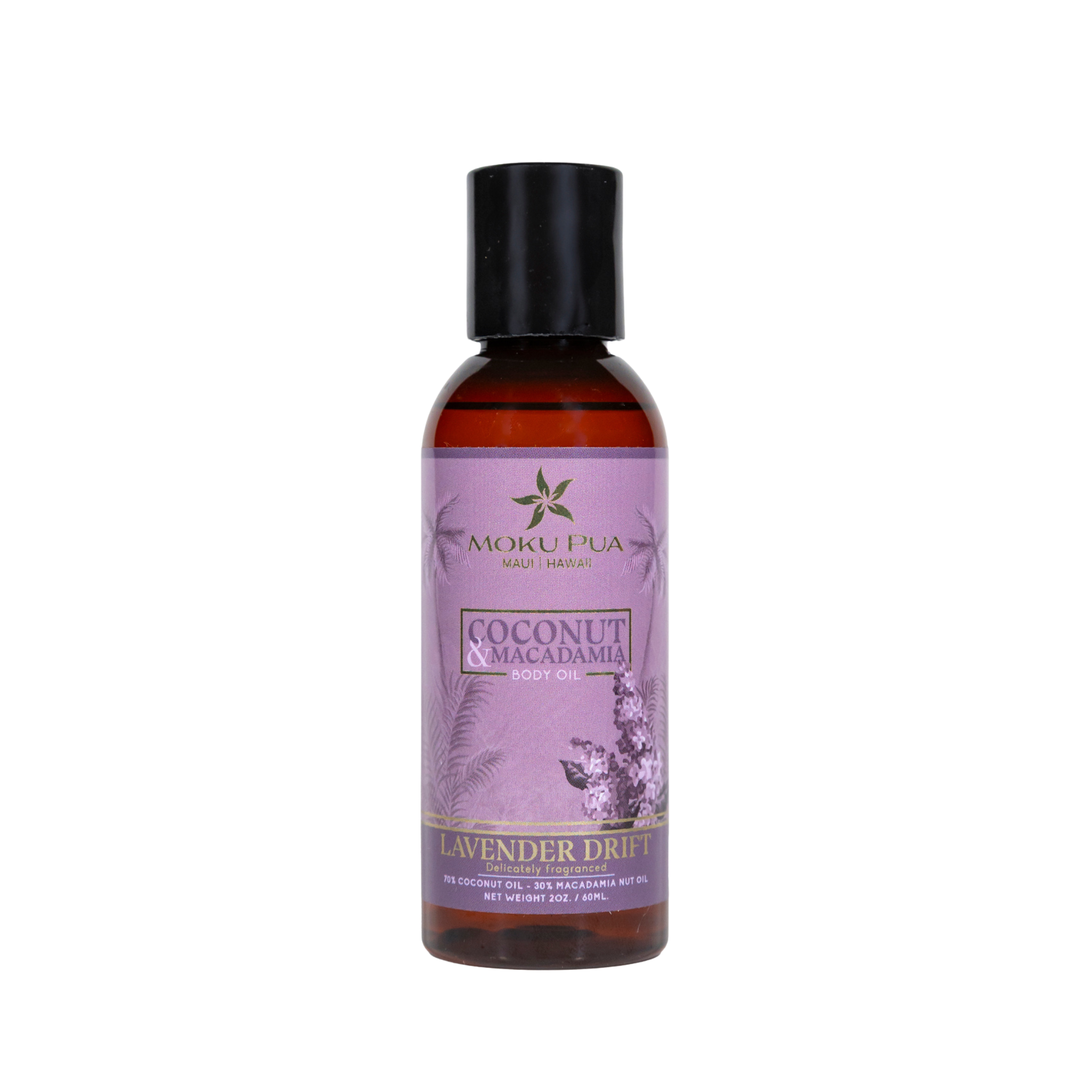 coconut oil lavender tea tree oil Lavender Drift Coconut Macadamia Body Oil – Moku Pua