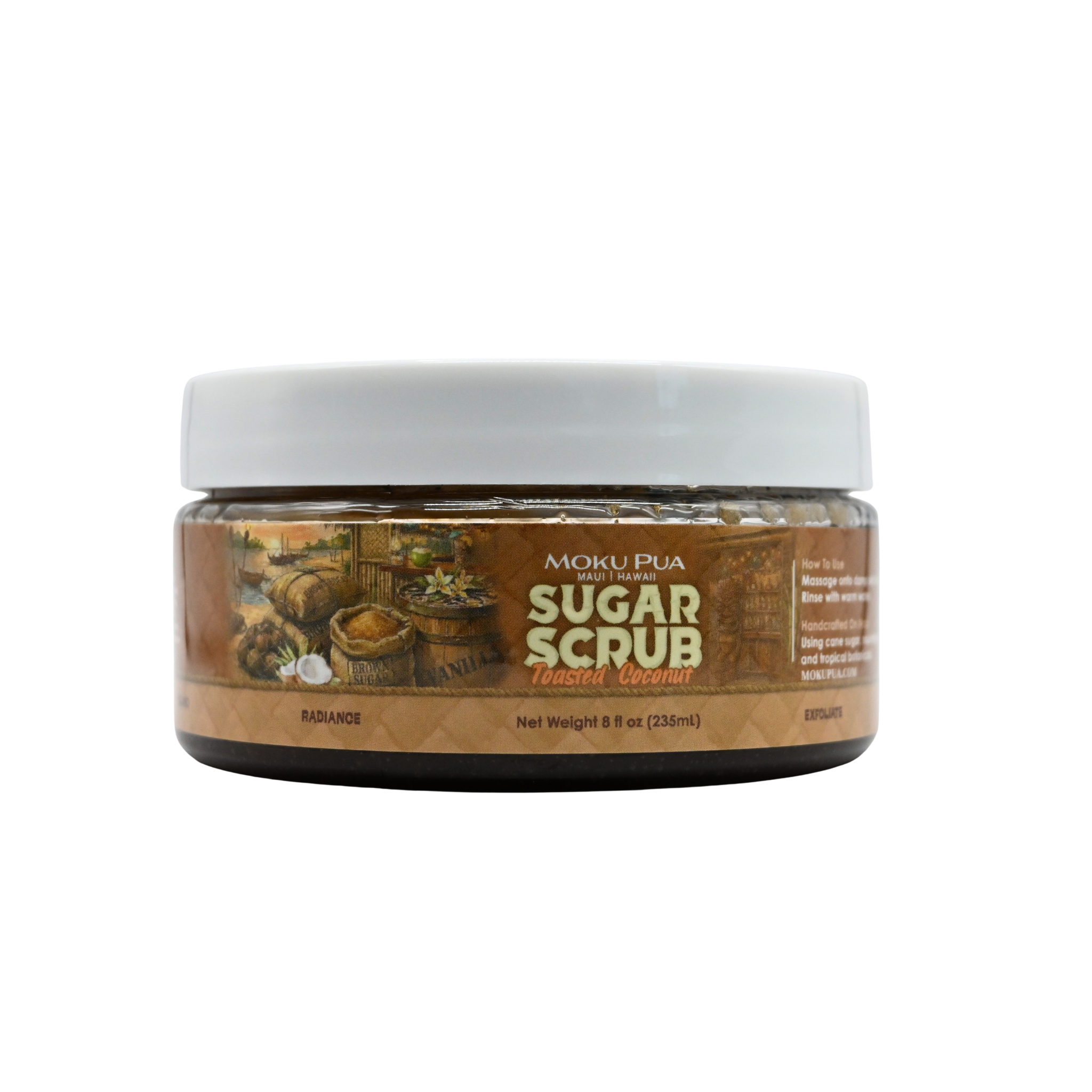 moku pua sugar scrub coconut