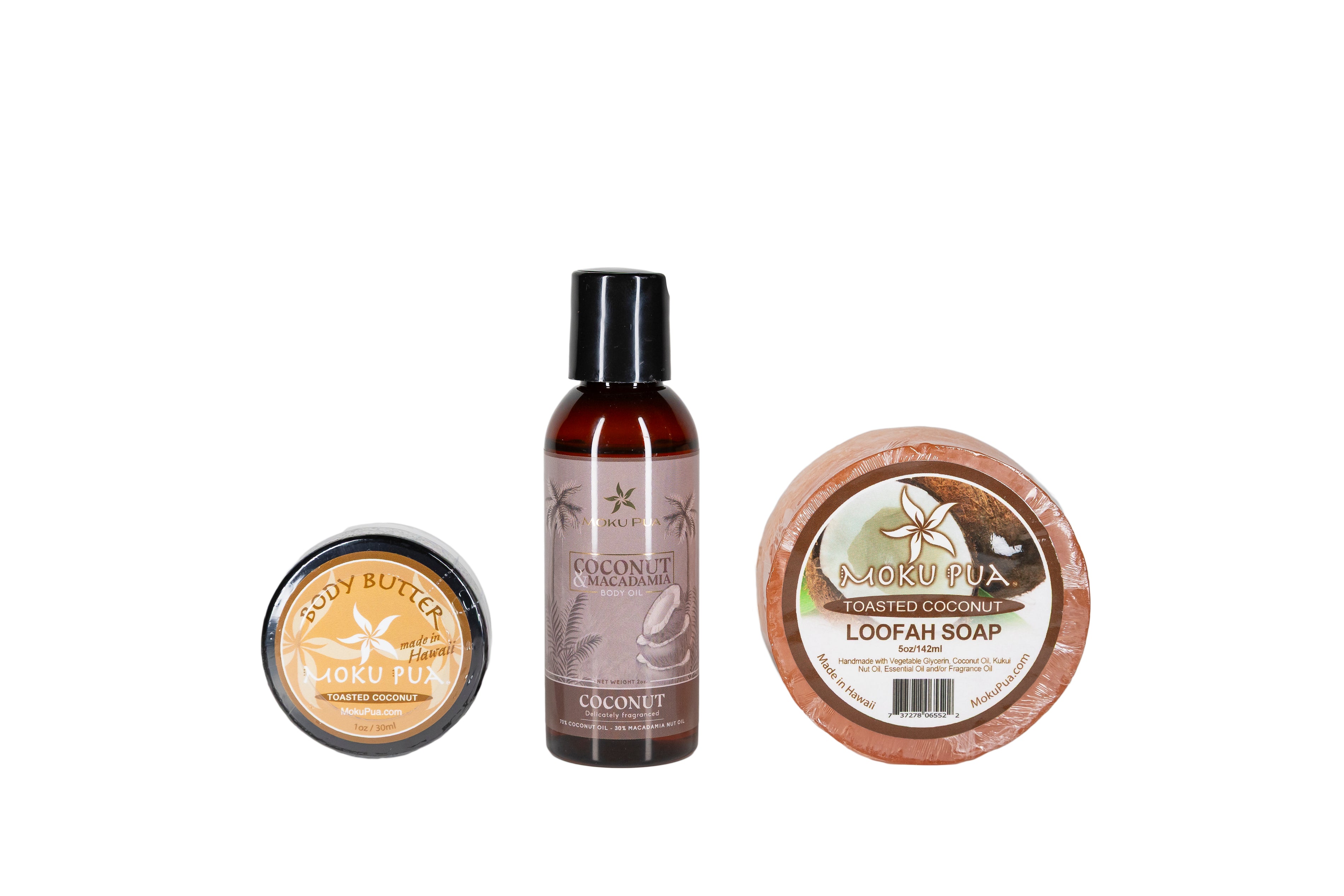 coconut gift set soap oil lotion